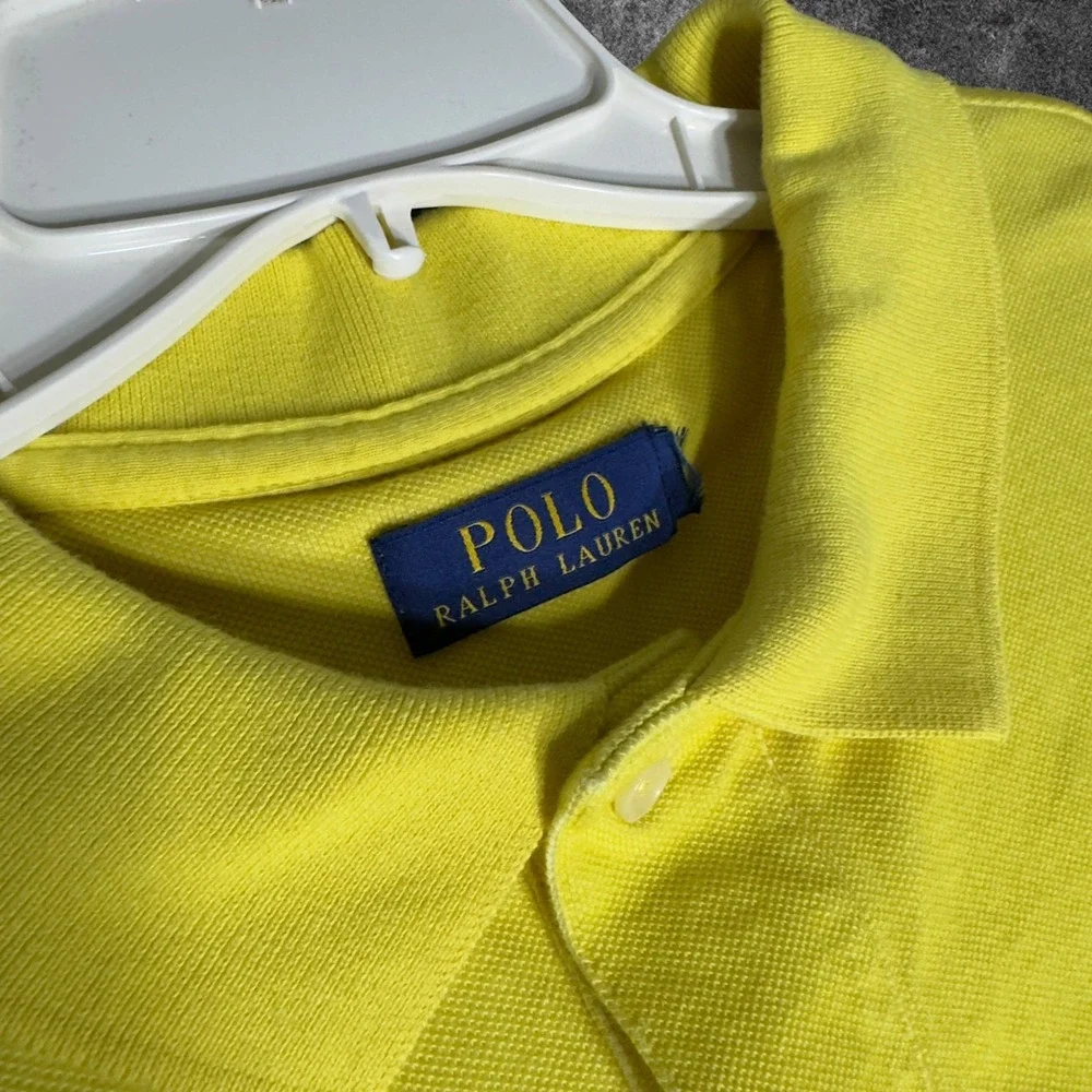 Polo Ralph Lauren Mens XXL Tropical Hawaiian Polo Sailboat Palm Tree Yellow